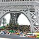 Illustration for article titled Its the Tiny Tourists That Make This Lego Eiffel Tower So Perfect